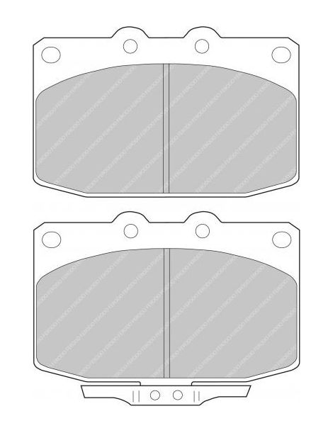 Plaquettes FERODO FCP483