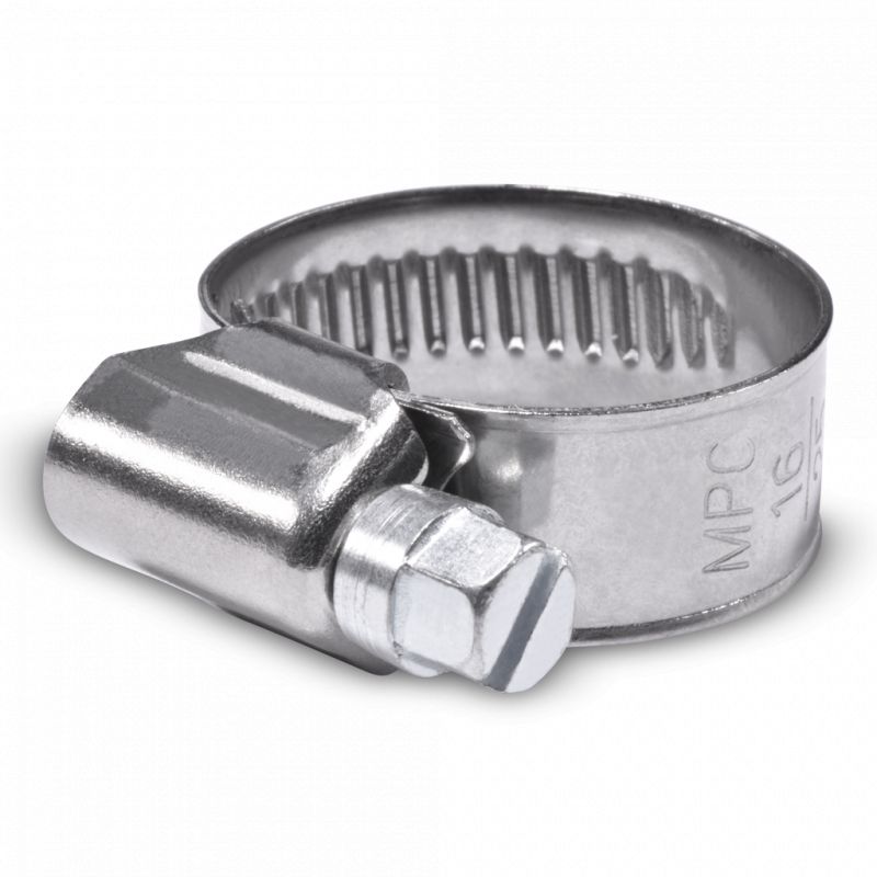 100 colliers Inoxs. Collier simple M6. Inox A2, D. 25 - 30 mm - ABM6A2028 -  Index