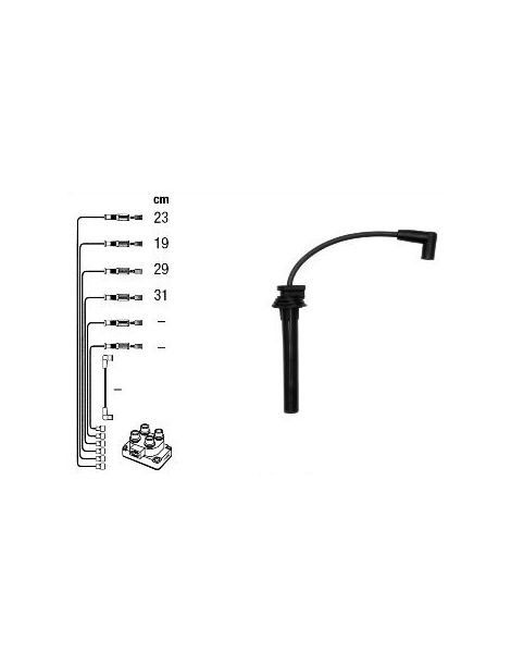 Faisceaux fils bougies NGK MINI COOPER S R53 163CV 170CV